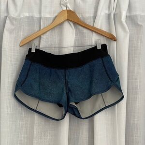 lululemon athletica Black and Blue Athletic Shorts